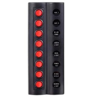 SHUIVAN BFY Switch Panel 8'li Otomatik Sigorta Paneli - Karavan Malzemeleri, Karavan EkipmanlarıSwitch PanellerBFYSHUIVAN BFY Switch Panel 8'li Otomatik Sigorta Paneli