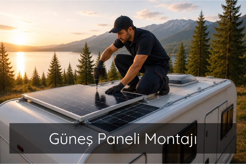 Karavan Güneş Paneli Montajı