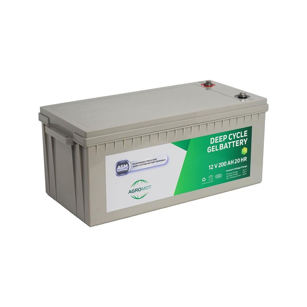 Agromot 200Ah Karbon Jel Akü 12v  - Karavan Malzemeleri, Karavan EkipmanlarıJel AkülerAgromotAgromot 200Ah Karbon Jel Akü 12v 