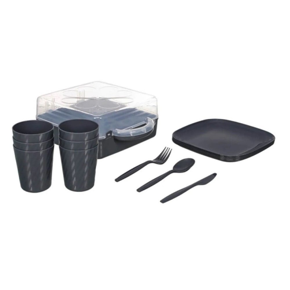 Çantalı 6 Kişilik Piknik Seti - Karavan Malzemeleri, Karavan EkipmanlarıKamp MutfağıSHUIVANÇantalı 6 Kişilik Piknik Seti