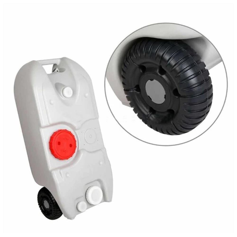 Porvaletti Portatif Tekerlekli Atık Su Tankı 40 Litre