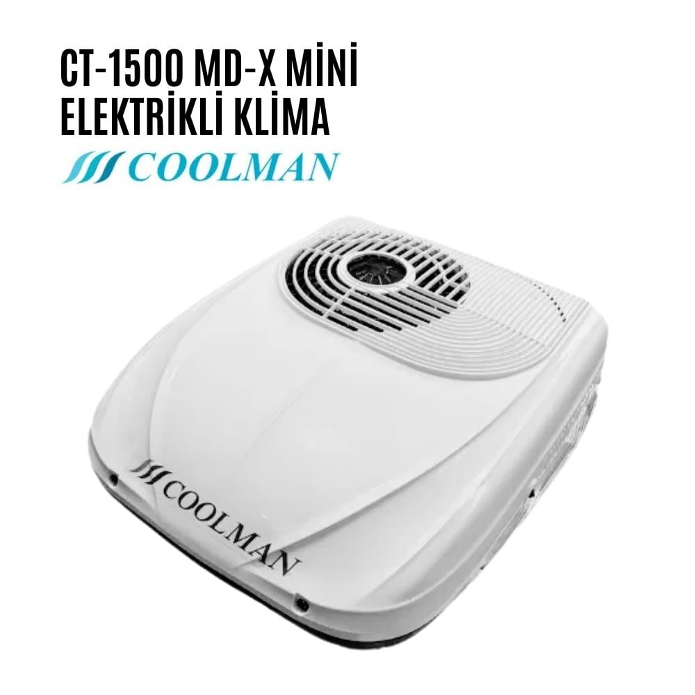 Coolman CT-1500 MD-X Mini Karavan Elektrikli Tavan Kliması - 12v - Karavan Malzemeleri, Karavan EkipmanlarıTavan KlimalarıCoolmanCoolman CT-1500 MD-X Mini Karavan Elektrikli Tavan Kliması - 12v