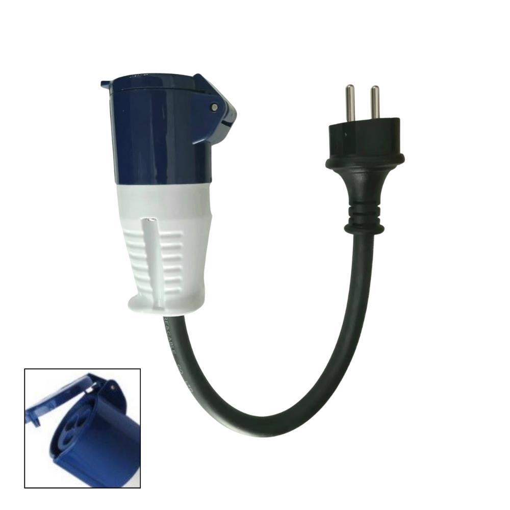 Dış Elektrik Enerji Besleme Kablosu 35cm Dişi - 16Ah - Karavan Malzemeleri, Karavan EkipmanlarıAnahtarlar, Prizler & SöketlerMeteDış Elektrik Enerji Besleme Kablosu 35cm Dişi - 16Ah