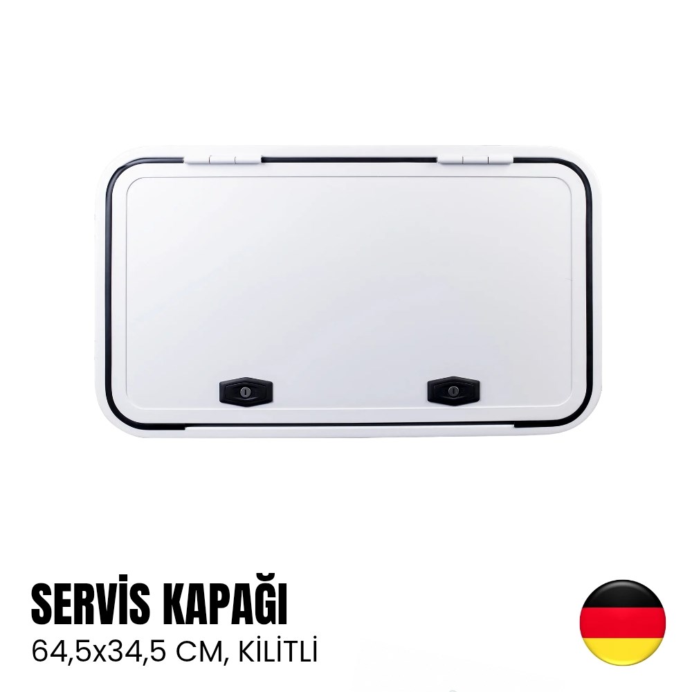 Einstein Bagaj Kapağı Servis Kapısı 64,5x34,5cm (Kilitli) - Beyaz - Karavan Malzemeleri, Karavan EkipmanlarıBagaj KapaklarıEinsteinEinstein Bagaj Kapağı Servis Kapısı 64,5x34,5cm (Kilitli) - Beyaz