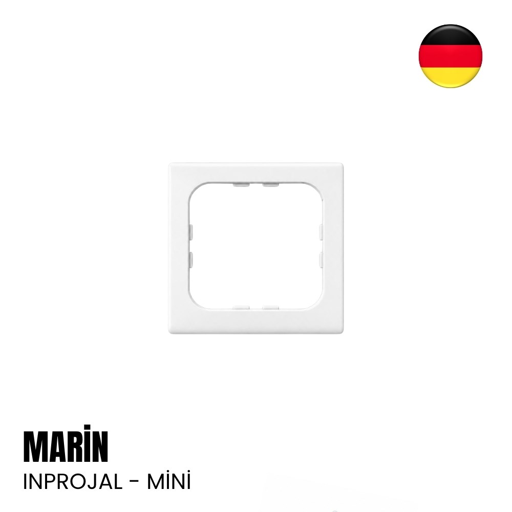 Inprojal Marin Tekli Çerçeve - Mini (Tekne, Yat, Karavan) - Beyaz - Tekne & Yat Malzemeleri, Tekne ve Yat AksesuarlarıAnahtar, Priz, SöketInprojalInprojal Marin Tekli Çerçeve - Mini (Tekne, Yat, Karavan) - Beyaz