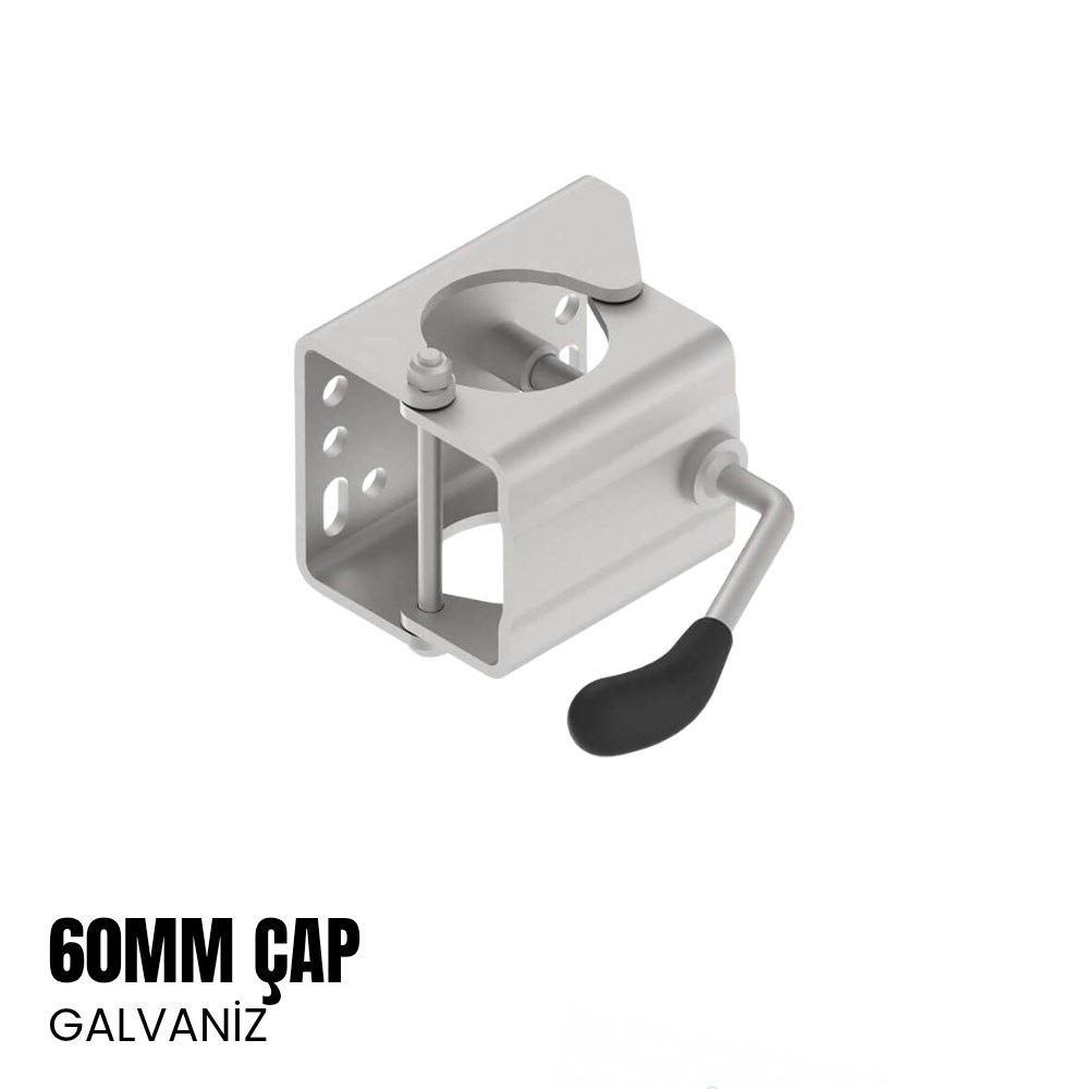 Knott Destek Tekeri Bağlama Kelepçesi 60mm - Galvaniz - Karavan Malzemeleri, Karavan EkipmanlarıDestek TekerleriKnottKnott Destek Tekeri Bağlama Kelepçesi 60mm - Galvaniz