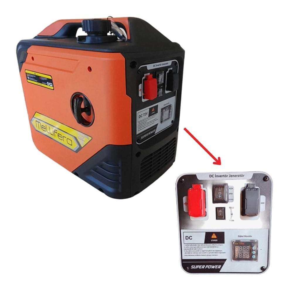 Mellifera DC 12v Jeneratör Benzinli İpli Kumandalı - 2000W 130Ah - Karavan Malzemeleri, Karavan EkipmanlarıTaşınabilir Güç İstasyonlarıMelliferaMellifera DC 12v Jeneratör Benzinli İpli Kumandalı - 2000W 130Ah