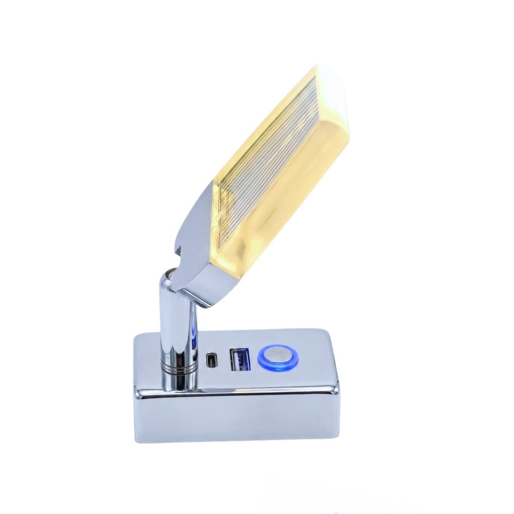 Mellifera Led Okuma Lambası Döner Başlıklı Modern Dokunmatik Dimmerli 2w 12v/24v - Nikel - Karavan Malzemeleri, Karavan Ekipmanlarıİç AydınlatmaMelliferaMellifera Led Okuma Lambası Döner Başlıklı Modern Dokunmatik Dimmerli 2w 12v/24v - Nikel