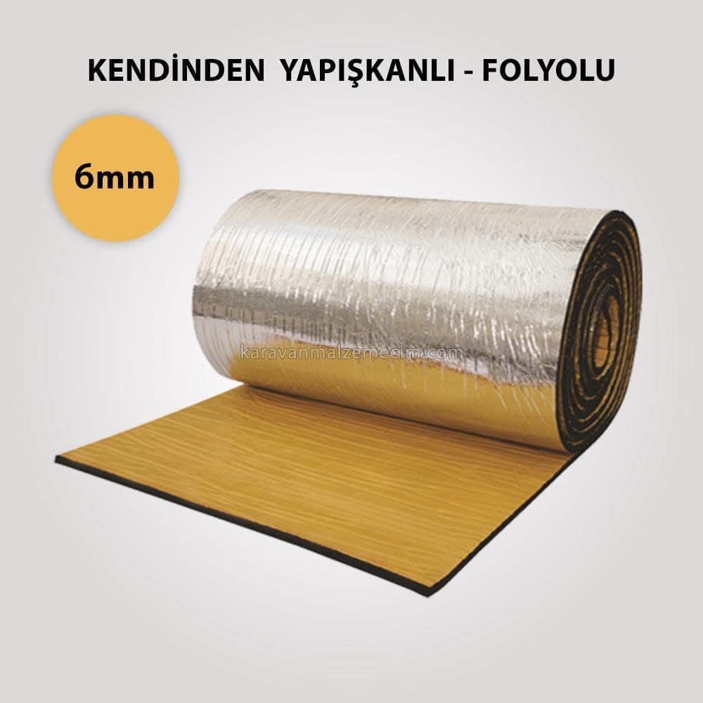 Pa-Flex Elastomerik Kauçuk 6mm – 36m² Folyolu Yapışkanlı