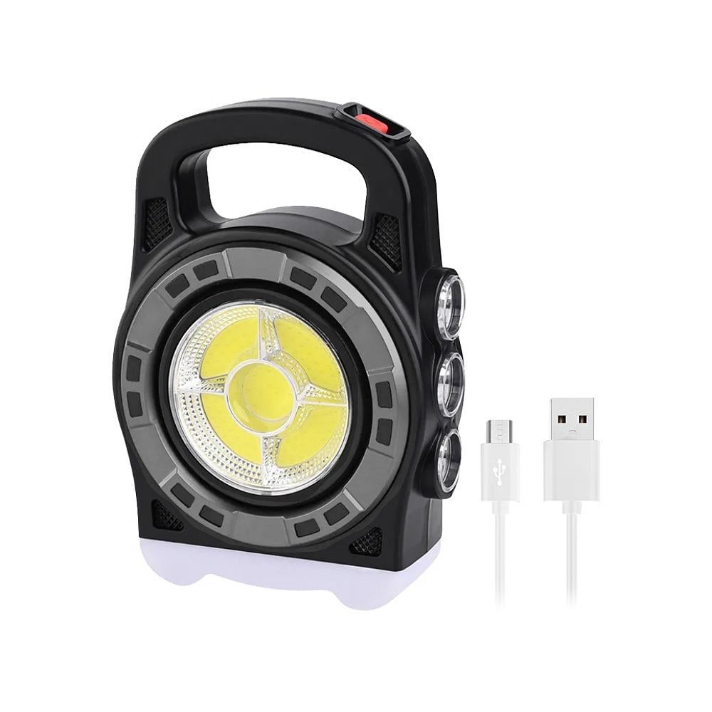 Powermaster Solar Lamba USB Şarjlı Fener COB Ledli 20W - Karavan Malzemeleri, Karavan EkipmanlarıAydınlatma GrubuPowermasterPowermaster Solar Lamba USB Şarjlı Fener COB Ledli 20W