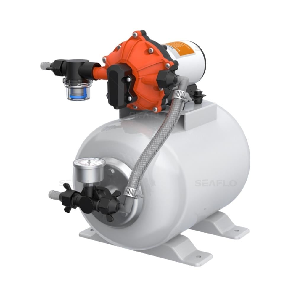 Seaflo Hidrofor + Basınç Tankı Seti 18.9 Lt/Dk 8 Litre Tank - 12v - Karavan Malzemeleri, Karavan EkipmanlarıHidrofor Su PompalarıSeafloSeaflo Hidrofor + Basınç Tankı Seti 18.9 Lt/Dk 8 Litre Tank - 12v