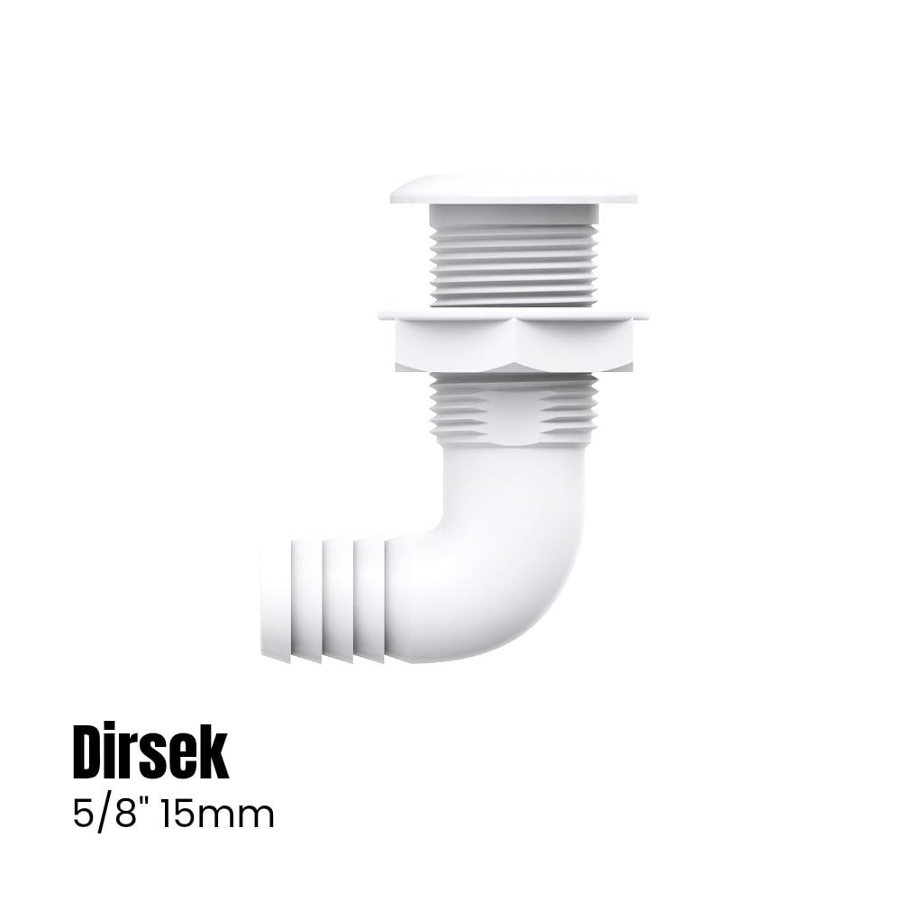 Seaflo Plastik Sintine Rekoru Depo Çıkışı Dirsekli 5/8
