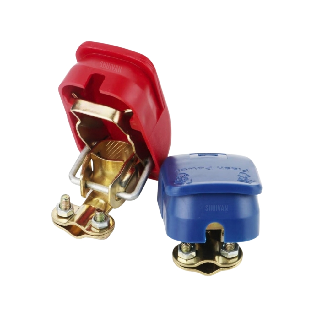 SHUIVAN Akü Kutup Başı Mandallı Takmatik - 2'li Set (Plastik Kapaklı) - Karavan Malzemeleri, Karavan EkipmanlarıKablo Bağlantı ElemanlarıSHUIVANSHUIVAN Akü Kutup Başı Mandallı Takmatik - 2'li Set (Plastik Kapaklı)