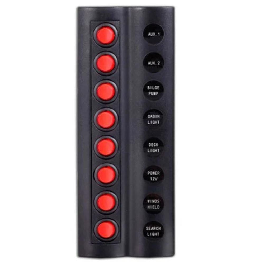 SHUIVAN BFY Switch Panel 8'li Otomatik Sigorta Paneli - Karavan Malzemeleri, Karavan EkipmanlarıSwitch PanellerBFYSHUIVAN BFY Switch Panel 8'li Otomatik Sigorta Paneli