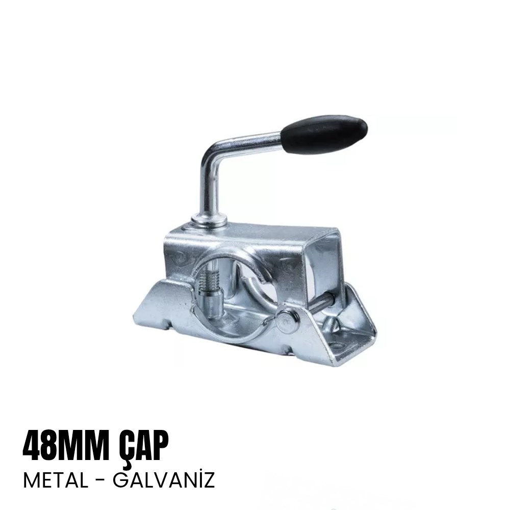 SHUIVAN Destek Tekeri Bağlama Kelepçesi 48mm Metal - Galvaniz - Karavan Malzemeleri, Karavan EkipmanlarıDestek TekerleriKnottSHUIVAN Destek Tekeri Bağlama Kelepçesi 48mm Metal - Galvaniz