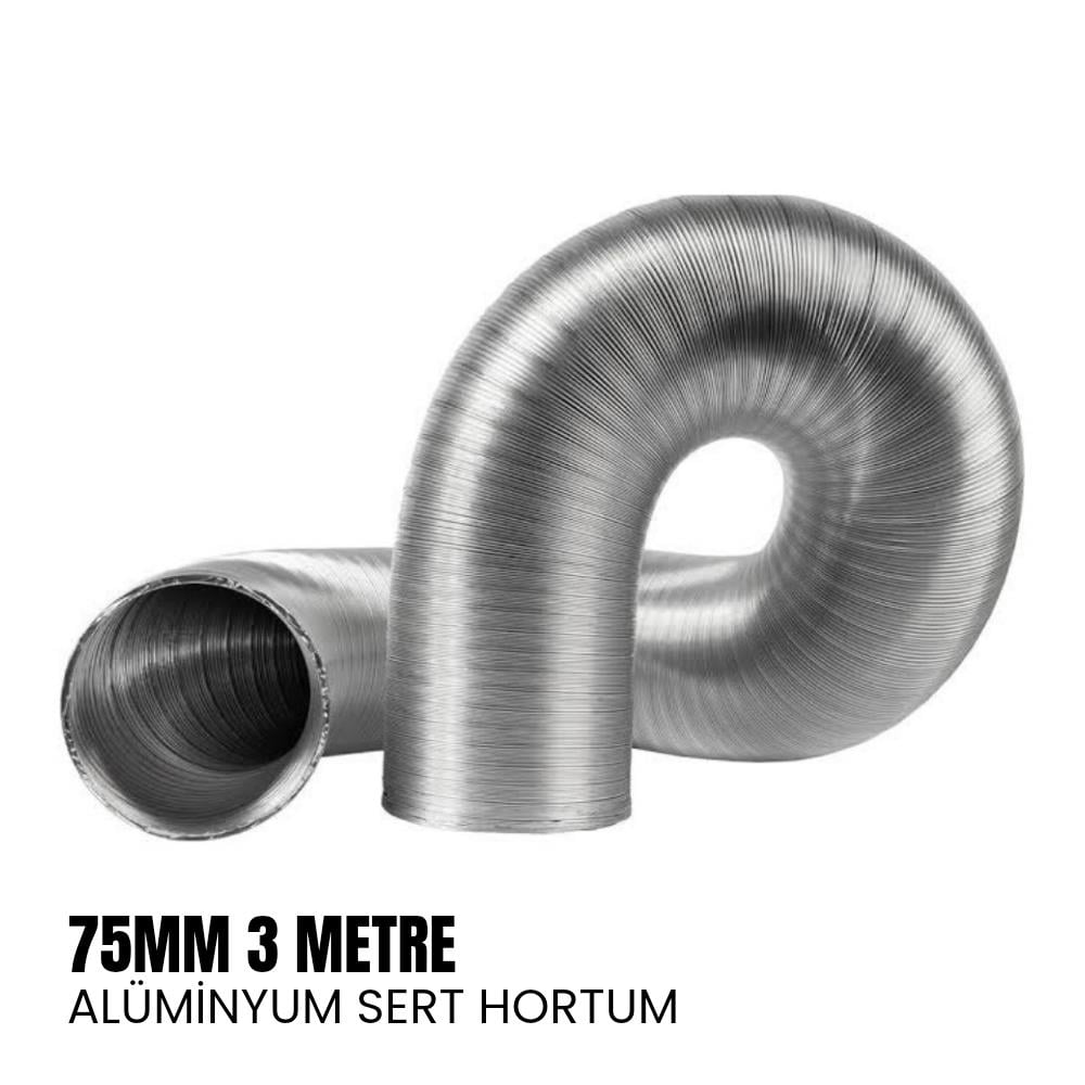 SHUIVAN Dizel Isıtıcı 75mm Hava Hortumu 3 Metre - Sert Alüminyum  - Karavan Malzemeleri, Karavan EkipmanlarıAksesuar & Yedek ParçalarSHUIVANSHUIVAN Dizel Isıtıcı 75mm Hava Hortumu 3 Metre - Sert Alüminyum