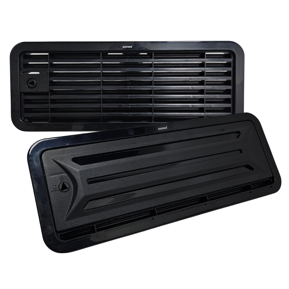 SHUIVAN Karavan Buzdolabı Havalandırma Menfezi Kış Kapaklı 48x18,5cm - Siyah - Karavan Malzemeleri, Karavan EkipmanlarıMenfezlerSHUIVANSHUIVAN Buzdolabı Havalandırma Menfezi Kış Kapaklı 48x18,5cm - Siyah