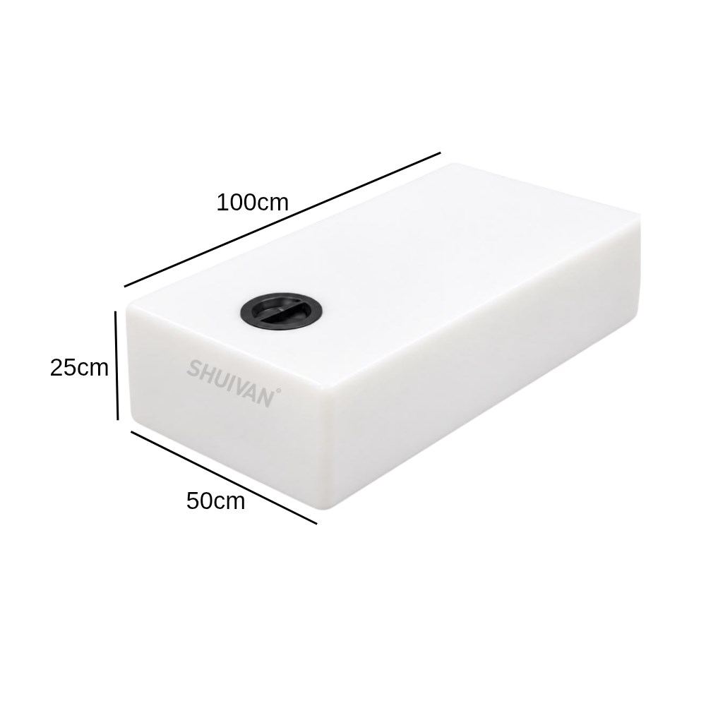 SHUIVAN Karavan & Tekne Su Deposu 125 Litre 100x50x25cm - Karavan Malzemeleri, Karavan EkipmanlarıSu DepolarıSHUIVANSHUIVAN Karavan & Tekne Su Deposu 125 Litre 100x50x25cm