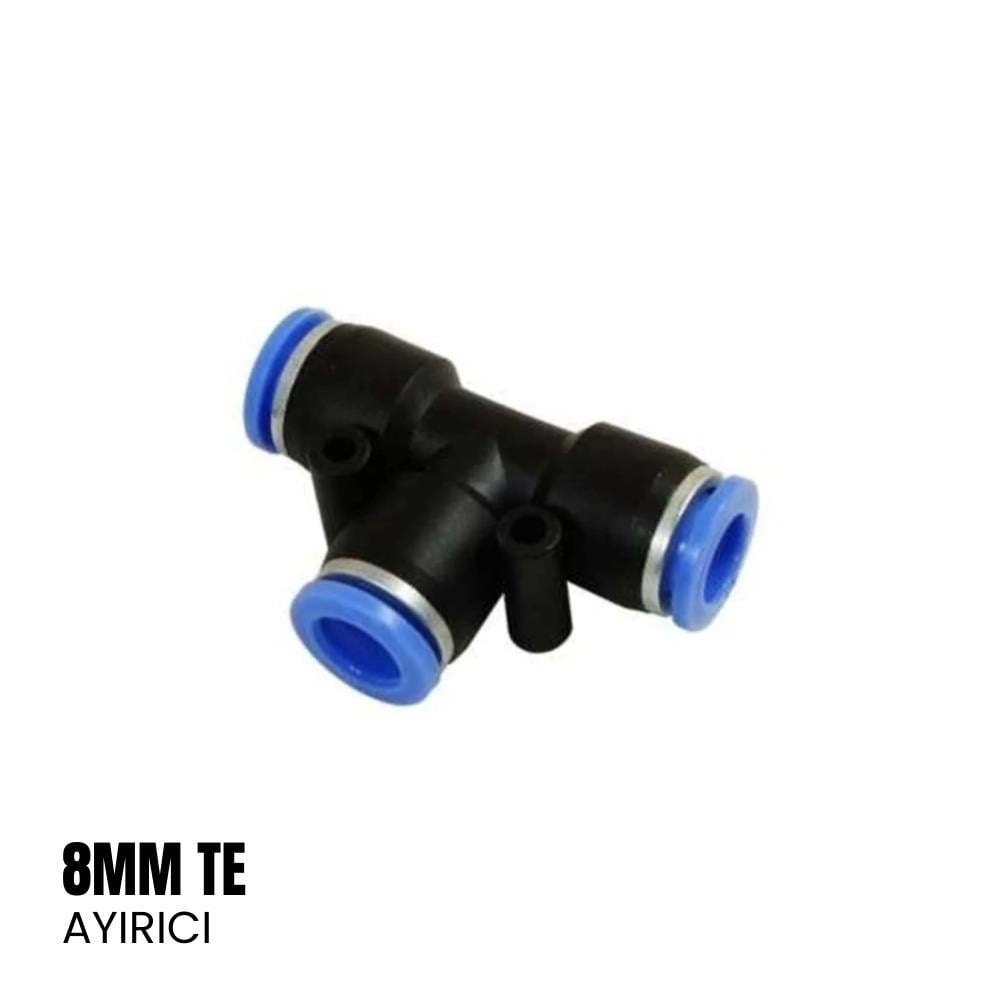 SHUIVAN Pnömatik Rekor 8mm TE Ayırıcı - Şipşak - Karavan Malzemeleri, Karavan EkipmanlarıSu Hortumu & BağlantılarıSHUIVANSHUIVAN Pnömatik Rekor 8mm TE Ayırıcı - Şipşak