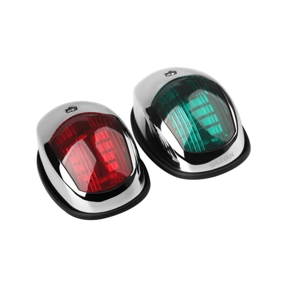 SHUIVAN Seyir Feneri İskele Sancak 12v Led - Kromaj - Tekne Yat Aksesuarları, Tekne Yat MalzemeleriSeyir FenerleriSHUIVANSHUIVAN Seyir Feneri İskele Sancak 12v Led - Kromaj