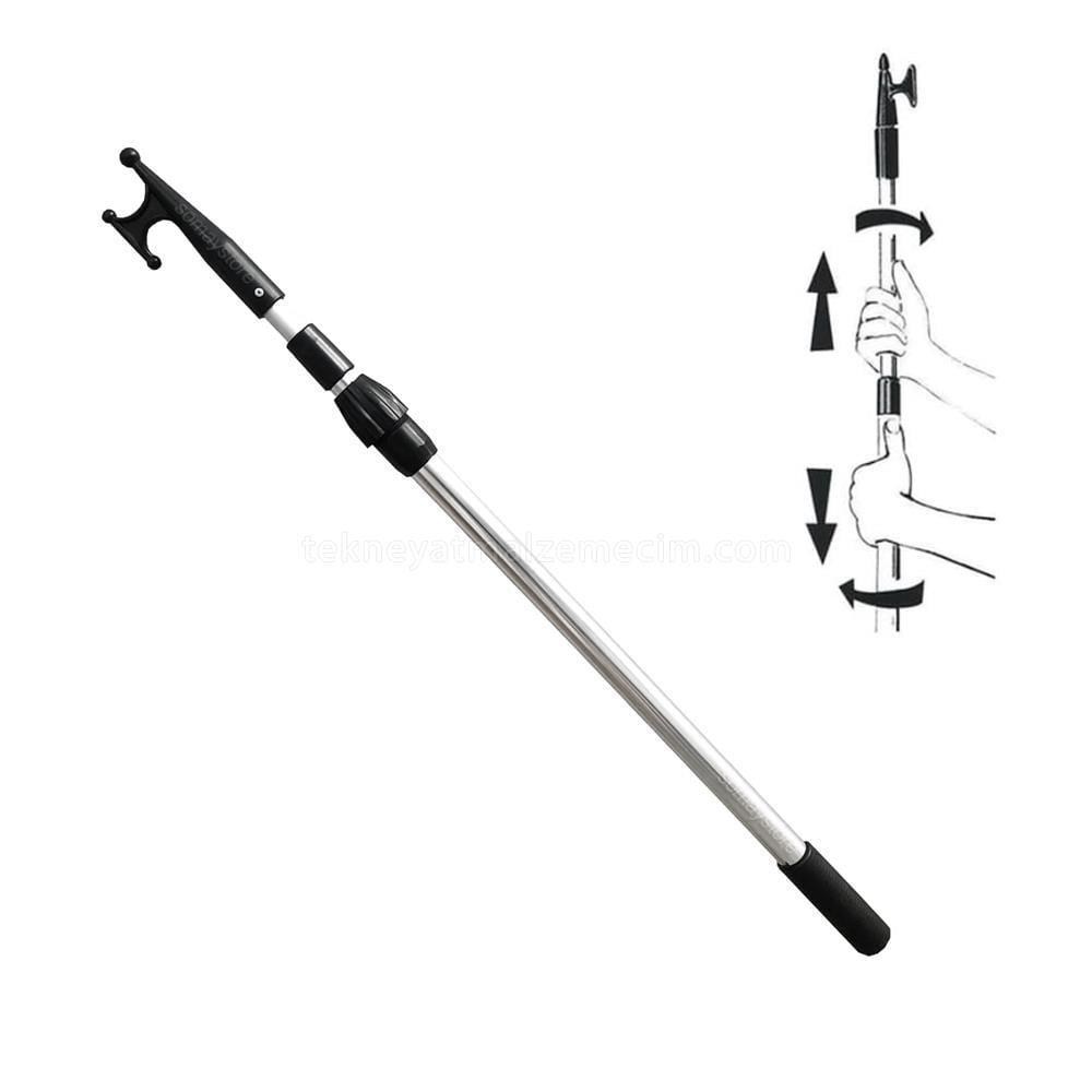 SHUIVAN Teleskobik Gönder Kancası Kakıç 140-250cm - Siyah - Tekne Yat Aksesuarları, Tekne Yat MalzemeleriKakıçlarSHUIVANSHUIVAN Teleskobik Gönder Kancası Kakıç 140-250cm - Siyah