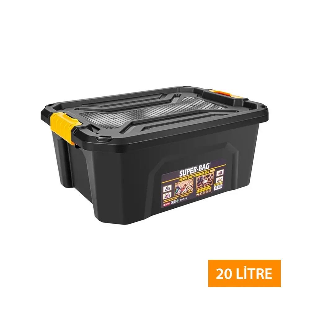 Super Kilitli Saklama Kutusu 20 Litre Bagaj Düzenleyici - Karavan Malzemeleri, Karavan EkipmanlarıEşya DüzenleyicilerSHUIVANSuper Kilitli Saklama Kutusu 20 Litre Bagaj Düzenleyici