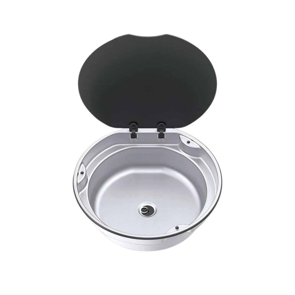 Thetford Cam Kapaklı Evye 40x40cm - Yuvarlak - Karavan Malzemeleri, Karavan EkipmanlarıLavabolar & EvyelerThetfordThetford Cam Kapaklı Evye 40x40cm - Yuvarlak
