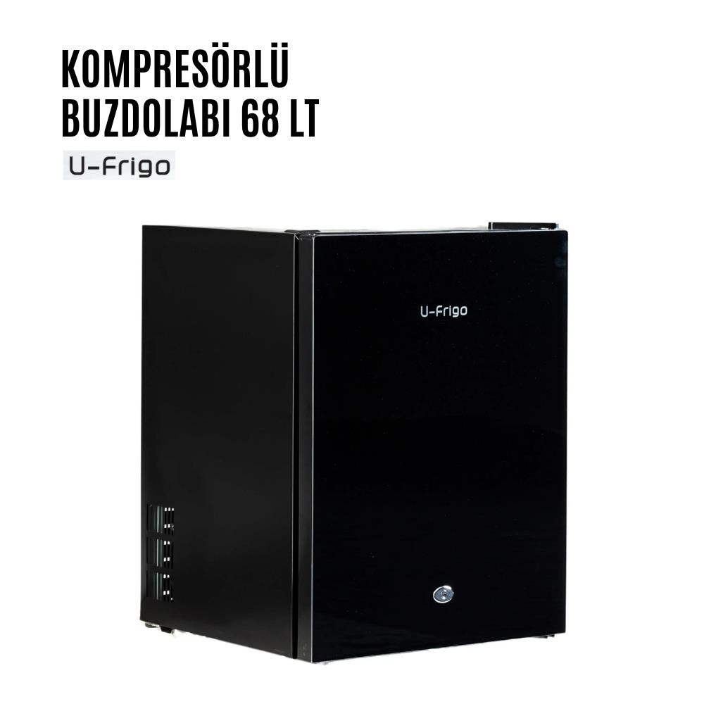 U-Frigo Kompresörlü Karavan Buzdolabı 68 Litre 12v/24v - Karavan Malzemeleri, Karavan EkipmanlarıBuzdolaplarıU-FrigoU-Frigo Karavan/Tekne Buzdolabı 68 Litre 12v/24v - Tamperli Cam Kapak - Siyah