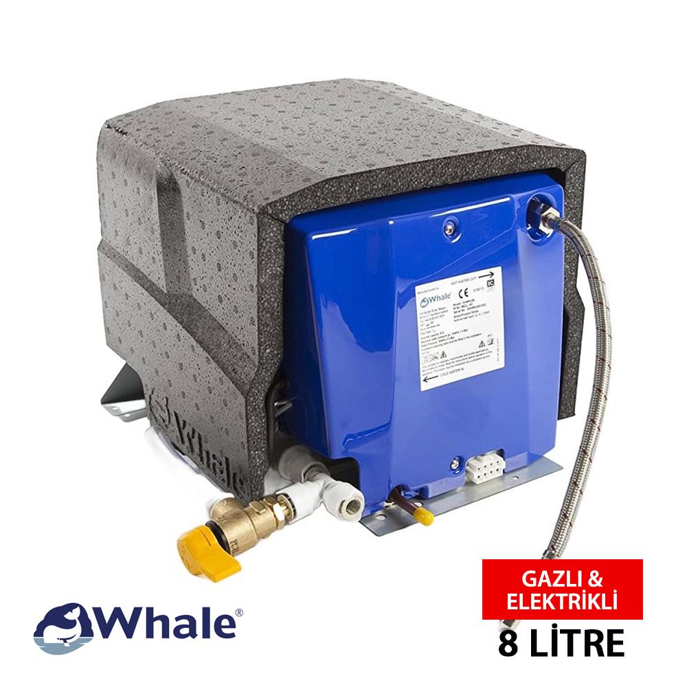 Whale 8 Litre Gazlı & Elektrikli Su Isıtıcı - Karavan Malzemeleri, Karavan EkipmanlarıSu IsıtıcılarWhaleWhale 8 Litre Gazlı & Elektrikli Su Isıtıcı