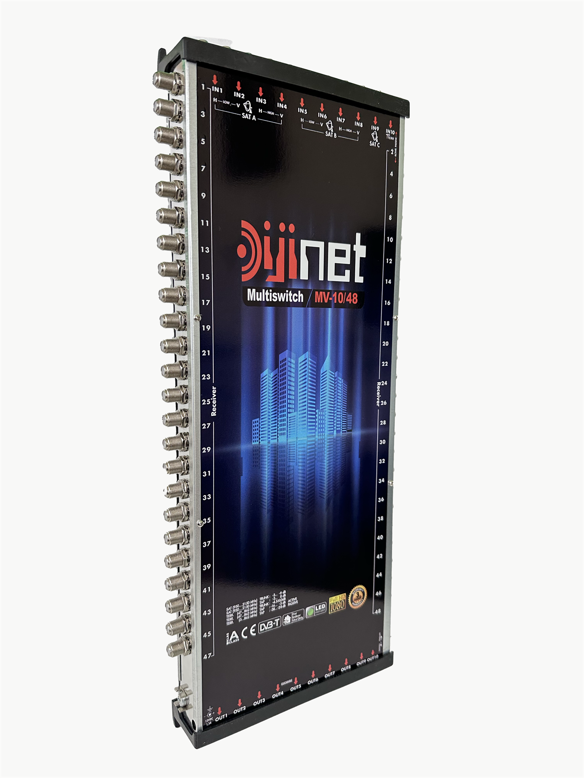DİJİNET AD-1048 10X48 ÇIKIŞ, DİSEQC 2.0 TV, MultiSwitch GEÇİŞLİ / SONLU