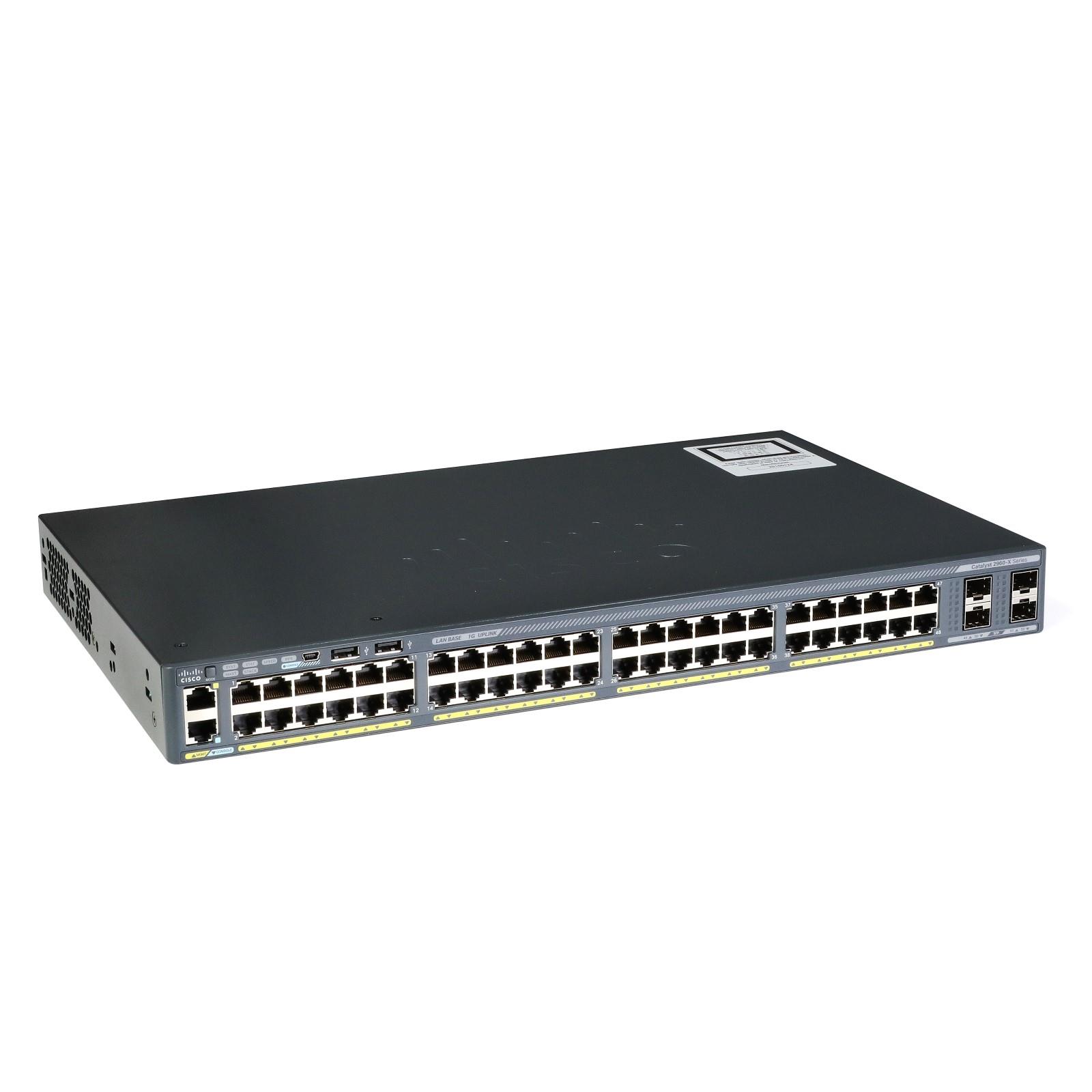 CİSCO WS-C2960X-48TS-L 4 x 1G SFP, 48 Port Switch