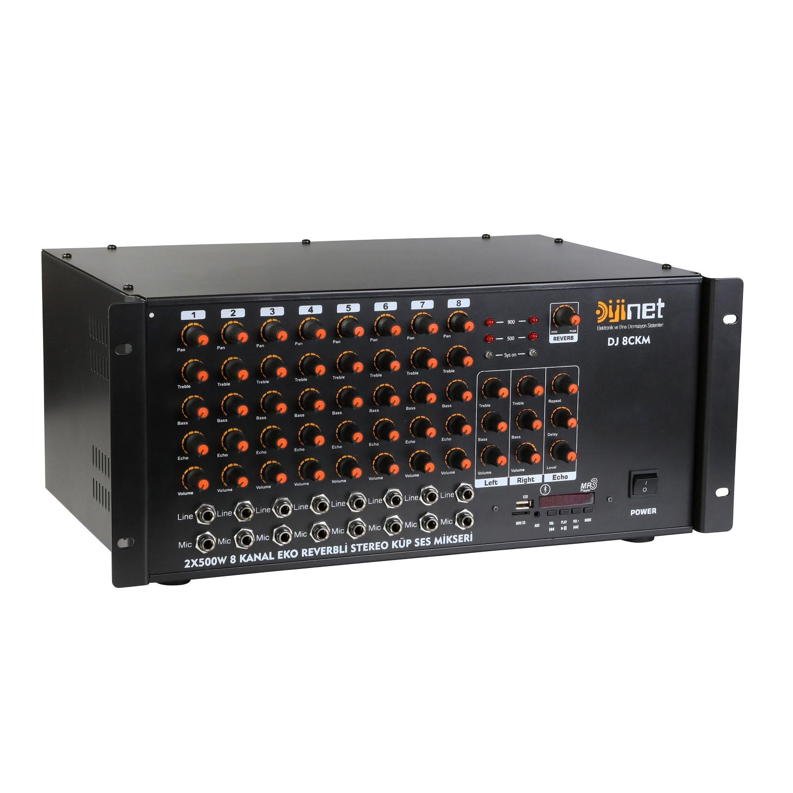 Dijinet DJ  8C2400 8 KANAL 2X500 WATT EKOLU SES MİKSERİ