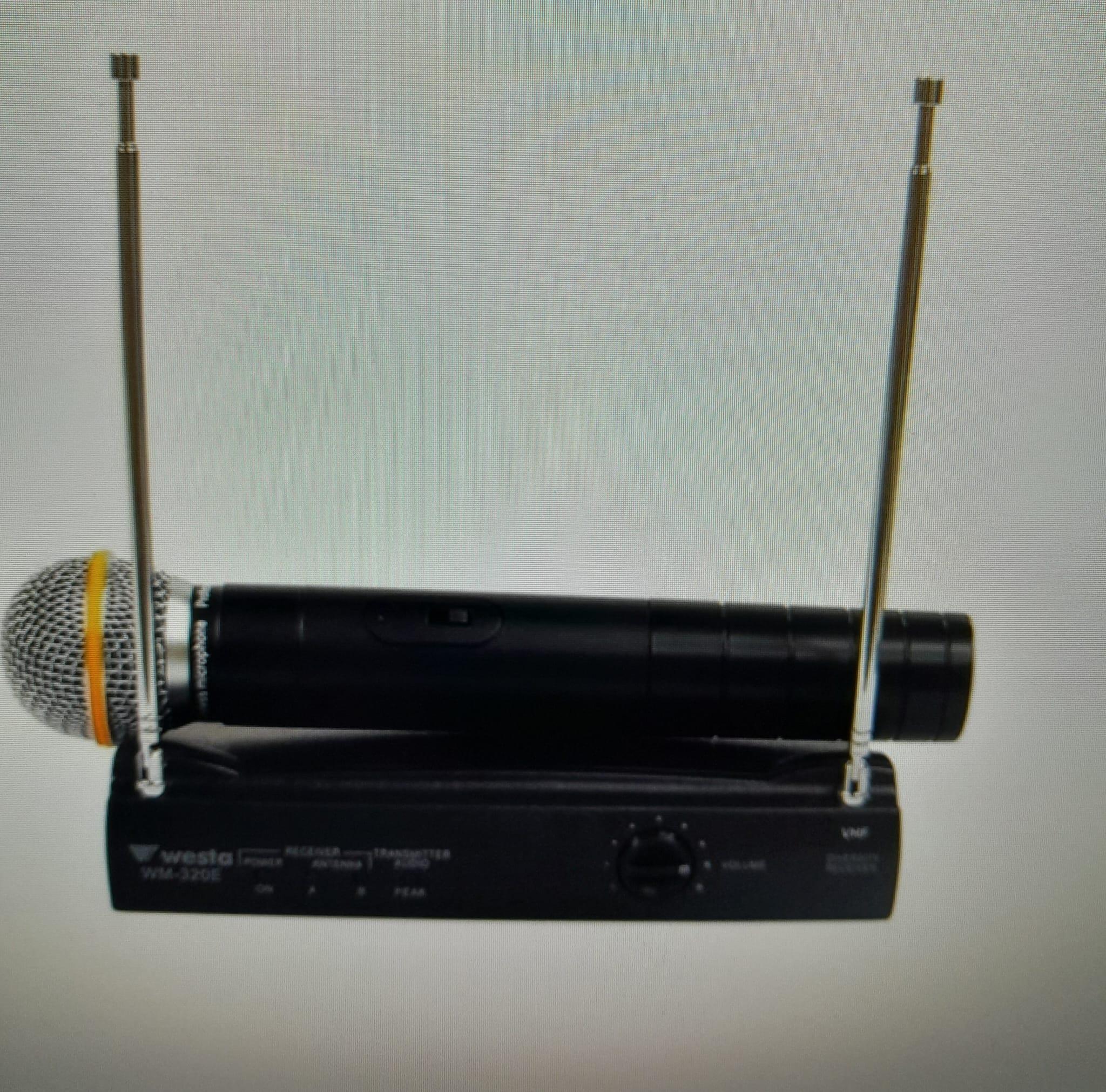 Westa WM-320T VHF Tek el kablosuz mikrofon seti