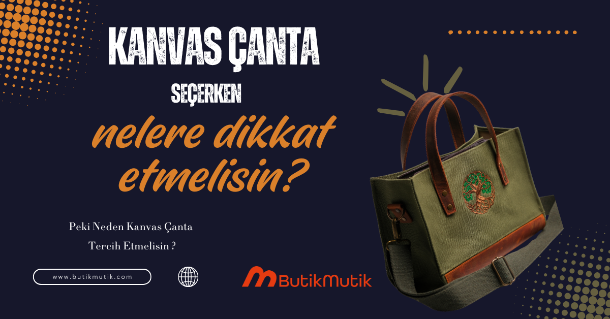 Nakışlı Kanvas Çanta