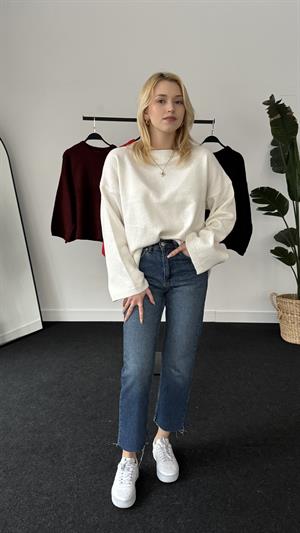 Basic Yumoş Kazak Beyaz