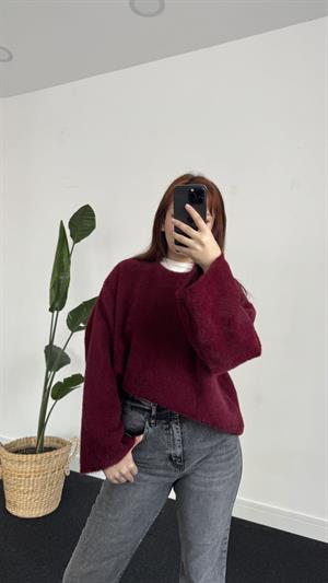 Basic Yumoş Kazak Bordo