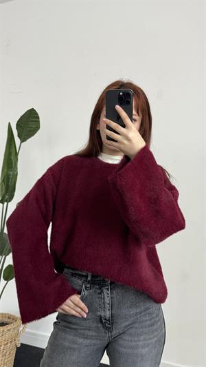 Basic Yumoş Kazak Bordo