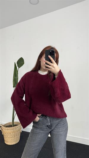 Basic Yumoş Kazak Bordo