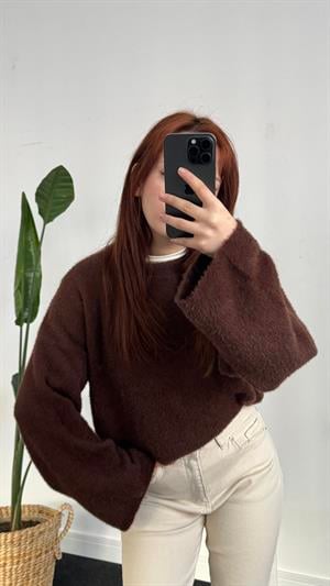 Basic Yumoş Kazak Kahverengi