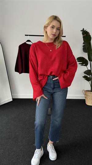 Basic Yumoş Kazak Kırmızı