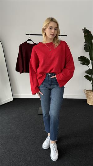 Basic Yumoş Kazak Kırmızı