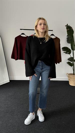 Basic Yumoş Kazak Siyah