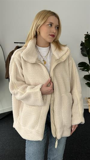 Bear Kumaş Ceket Ekru
