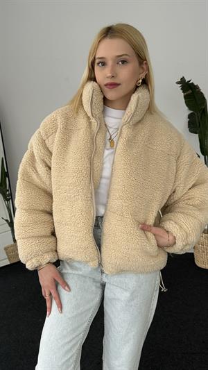 Bear Kumaş Peluş Mont 