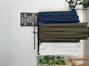 Beli Lastikli Bol Paça Keten Pantolon  Haki