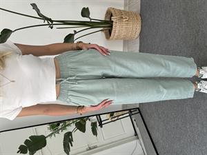 Beli Lastikli Gabardin Kumaş Pantolon Bebek  Mint Yeşili 