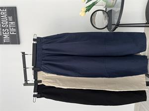 Beli Lastikli Gabardin Kumaş Şalvar Pantolon Siyah 