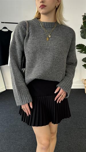 Bisiklet Yaka Basic Kazak Antrasit