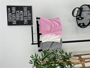 Büzgülü Kalın Streç Yanı Yırtmaclı Büstiyer Pembe