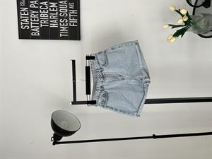 Double Paça Kot Şort 